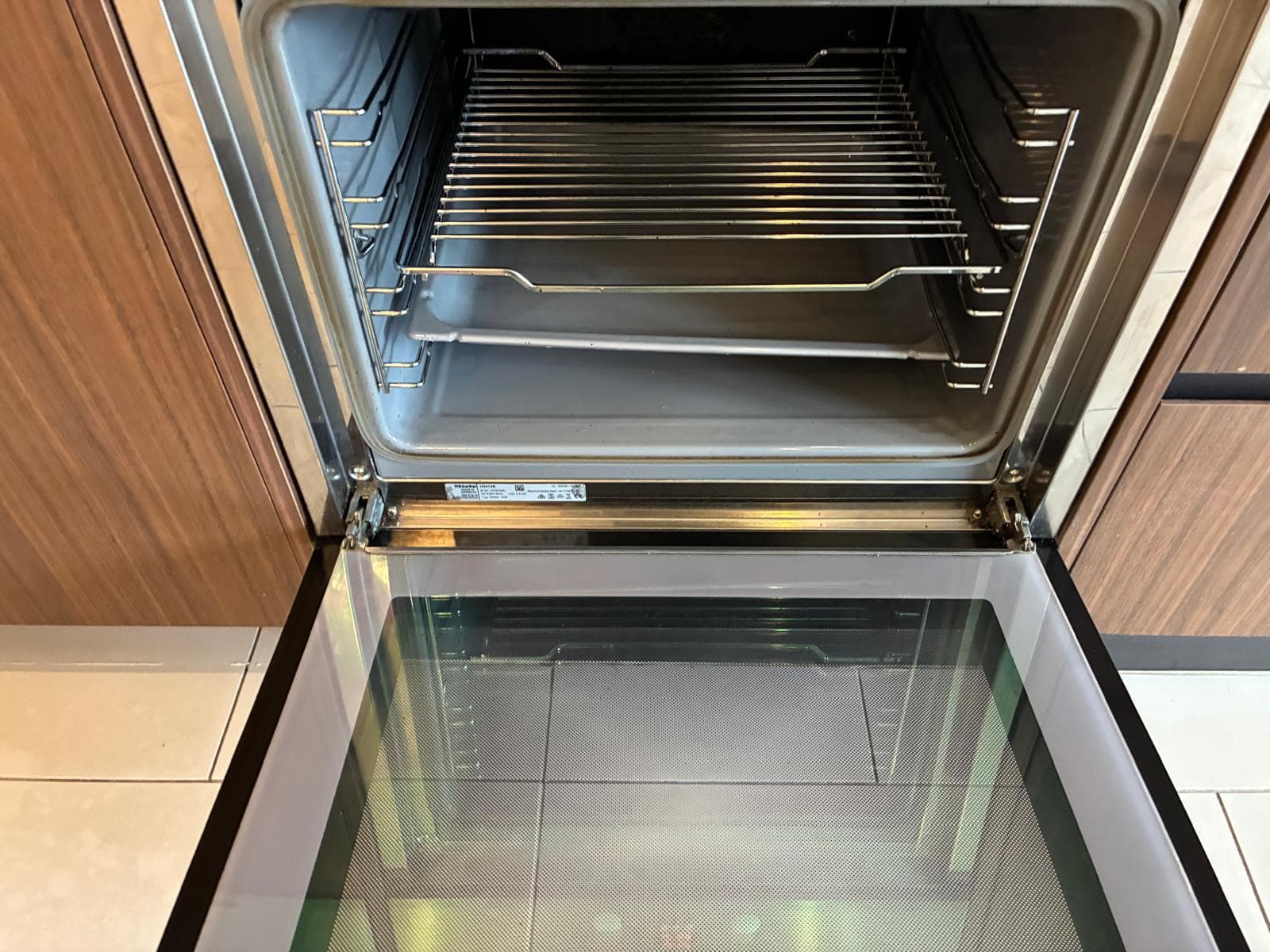 Oven after UDAY deep clean — spotless